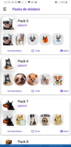 Sticker Dog husk wastickers Screen 3