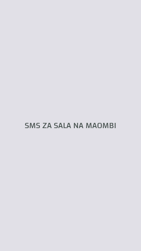 SMS za sala na maombi
