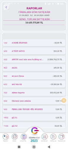 Güven Hesap Gelir Gider Takibi