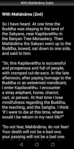 With Mahanama Sutta - Buddhism Screen 3