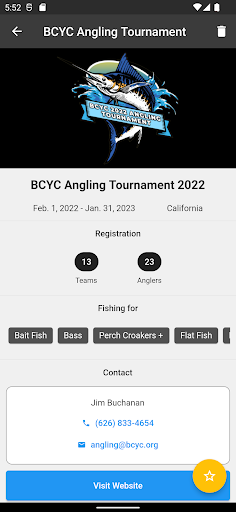 WP Tournaments Screen 2