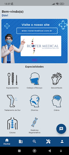 Android application Rooter Medical screenshort