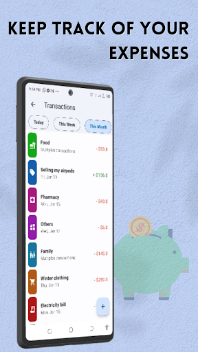 Expense & Budget Manager Screen 2