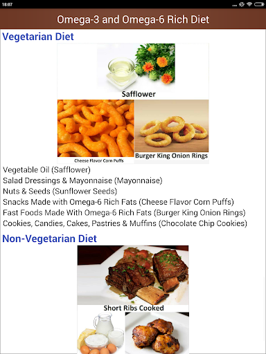 Omega 3 and Omega 6 Diet Foods