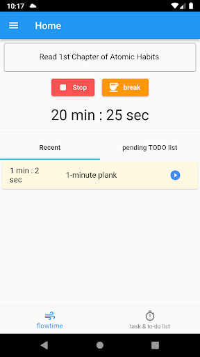 Android application Haby - Time, Todos and Notes screenshort