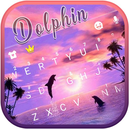 Dolphin Sunset Keyboard Theme  Icon