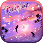 Dolphin Sunset Keyboard Theme
