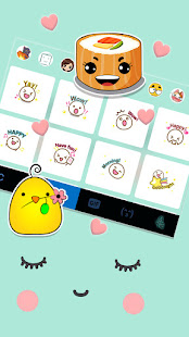 Cute Sweet Face Keyboard Theme 7.2.0_0321 APK screenshots 4