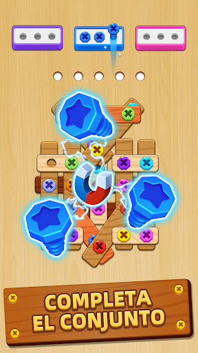Tornillos Pernos Madera Puzzle Captura de Pantalla de la Aplicación Android 5
