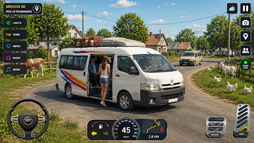 Van Driving Mini Bus Simulator Captura de Pantalla del Juego Android 5