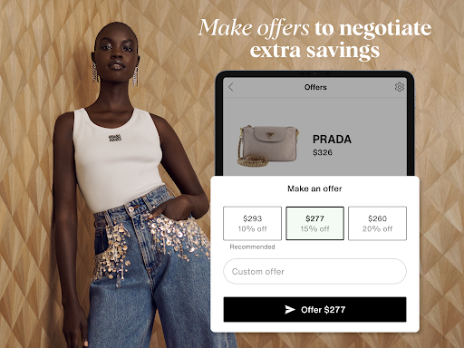 Screenshot of Vestiaire Collective