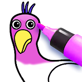 Opila Bird Coloring icon