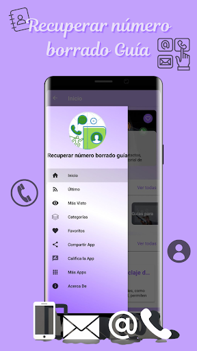 Android application Recupera contacto borrado guía screenshort