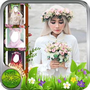 Captura de Pantalla 7 Hijab Beauty Flower Crown android