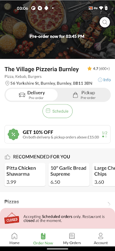 The Village Pizzeria Burnley