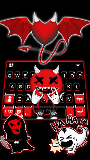 Red Rocker Devil Keyboard Back Screen 3
