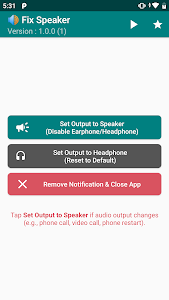 Fix Speaker - Disable Earphone Unknown