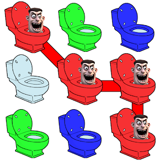 Toilet Monster Matching Game