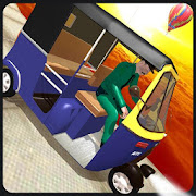 Tuk Tuk Simulator: Rikshaw Vertical Ramp Stunts
