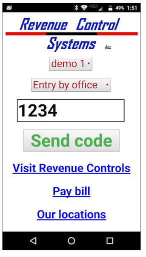 Android application Codice! Gate Access screenshort