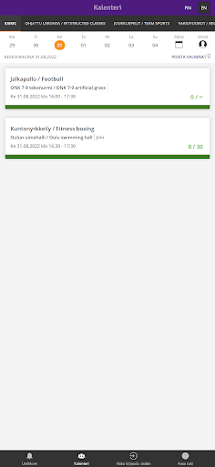 Android application UniMove screenshort
