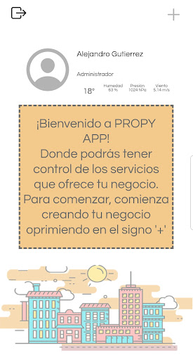 Android application Propy Admin screenshort