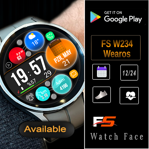 Android application FS W234 Watch face screenshort
