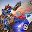 Flying Police Robot Fighting: Rope hero C 1.0 APK ダウンロード