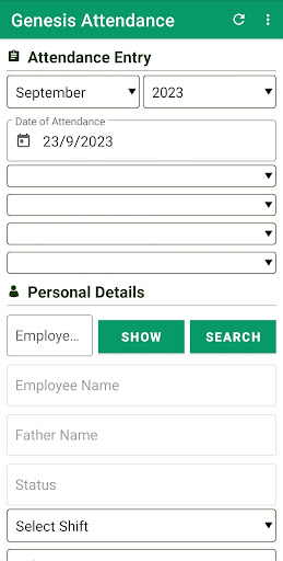 Genesis Attendance Screen 2