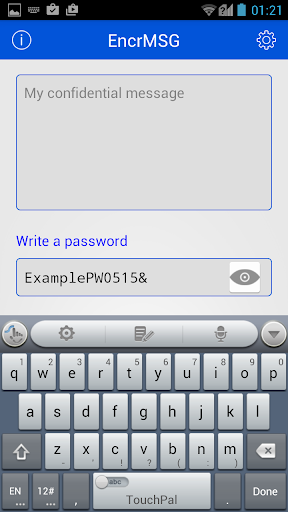 EncrMSG - Message Encrypter Screen 2