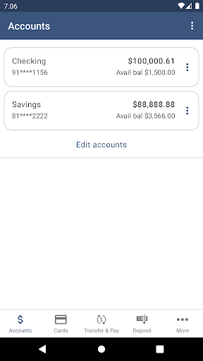 Ouachita Valley FCU Screen 3