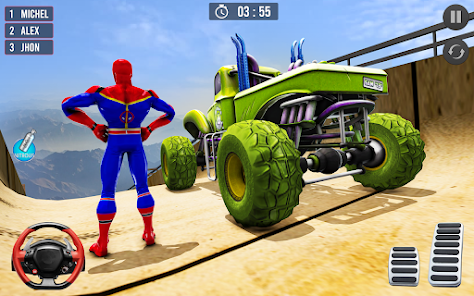 Superhero Game: Car Stunt Game 1.0.58 APK + Мод (Unlimited money) за Android