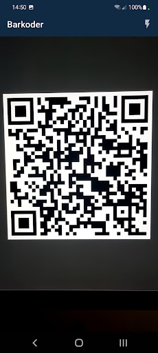 Android application Barkoder screenshort