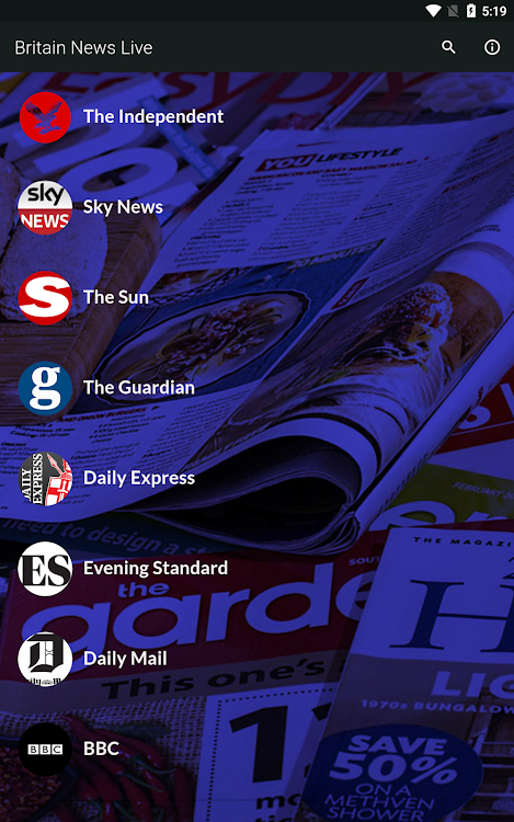 Britain News Live RSS - 1.4 - (Android)