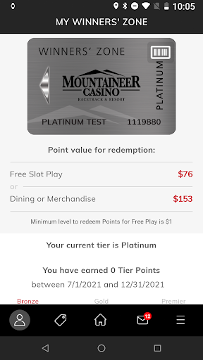 Android application Mountaineer Casino screenshort