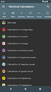 Electrical Calculations APK For Android 1