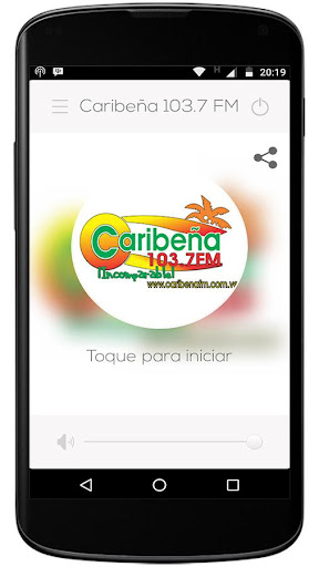 Android application Caribeña 103.7 fm screenshort