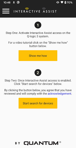 Android application Interactive Assist screenshort