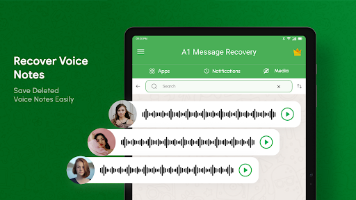 Screenshot of Deleted Messages Recovery App