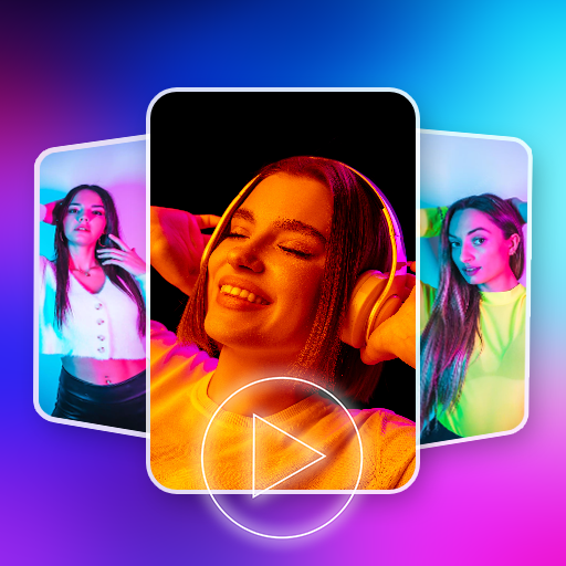 Video maker with photo & music logo