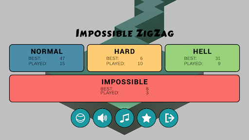 Android application Impossible Zig Zag screenshort