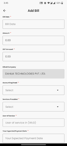 Invoice Registration Portal Screen 3