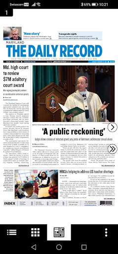 Android application The Daily Record (Baltimore) screenshort