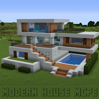 Modern House MCPE Mod - Luxury Mansion Maps mcpe