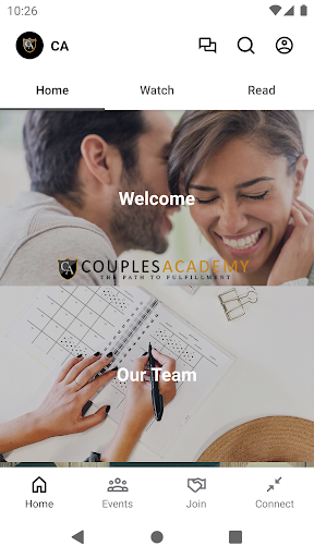 Android application Couples Academy screenshort