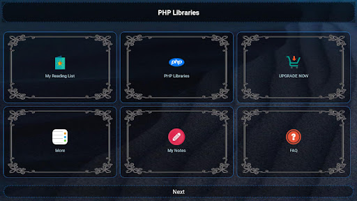 Screenshot of PHP Libraries and Compiler