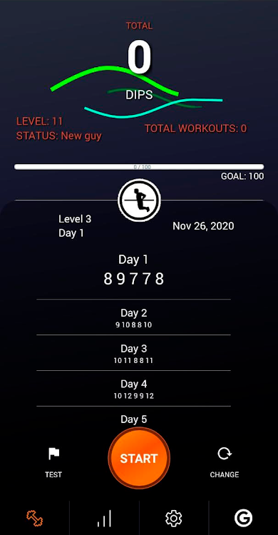 100 Dips Workout BeStronger - 1.4.0 - (Android)