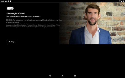 Screenshot of ConnecTV powered by LUS Fiber.