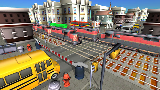 Train Road Crossy 3D Railroad Screen 2