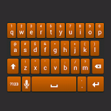 Orange Galaxy Keyboard Skin icon